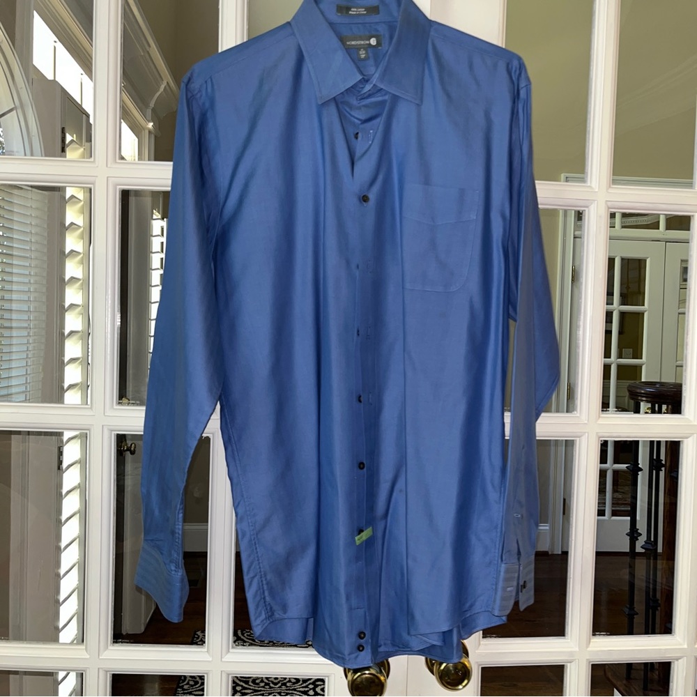 Dark Blue Dress Shirt from Nordstrom in Size 17 36/37